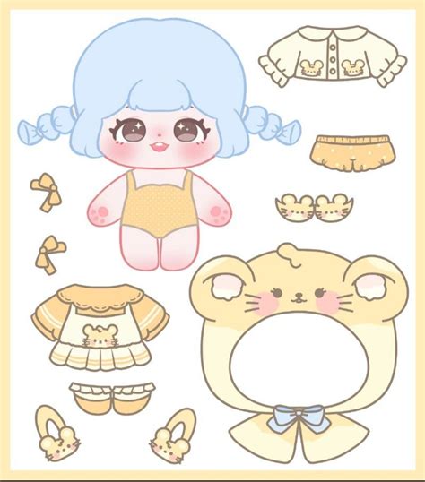 doll paper cute|paper doll printable cute.